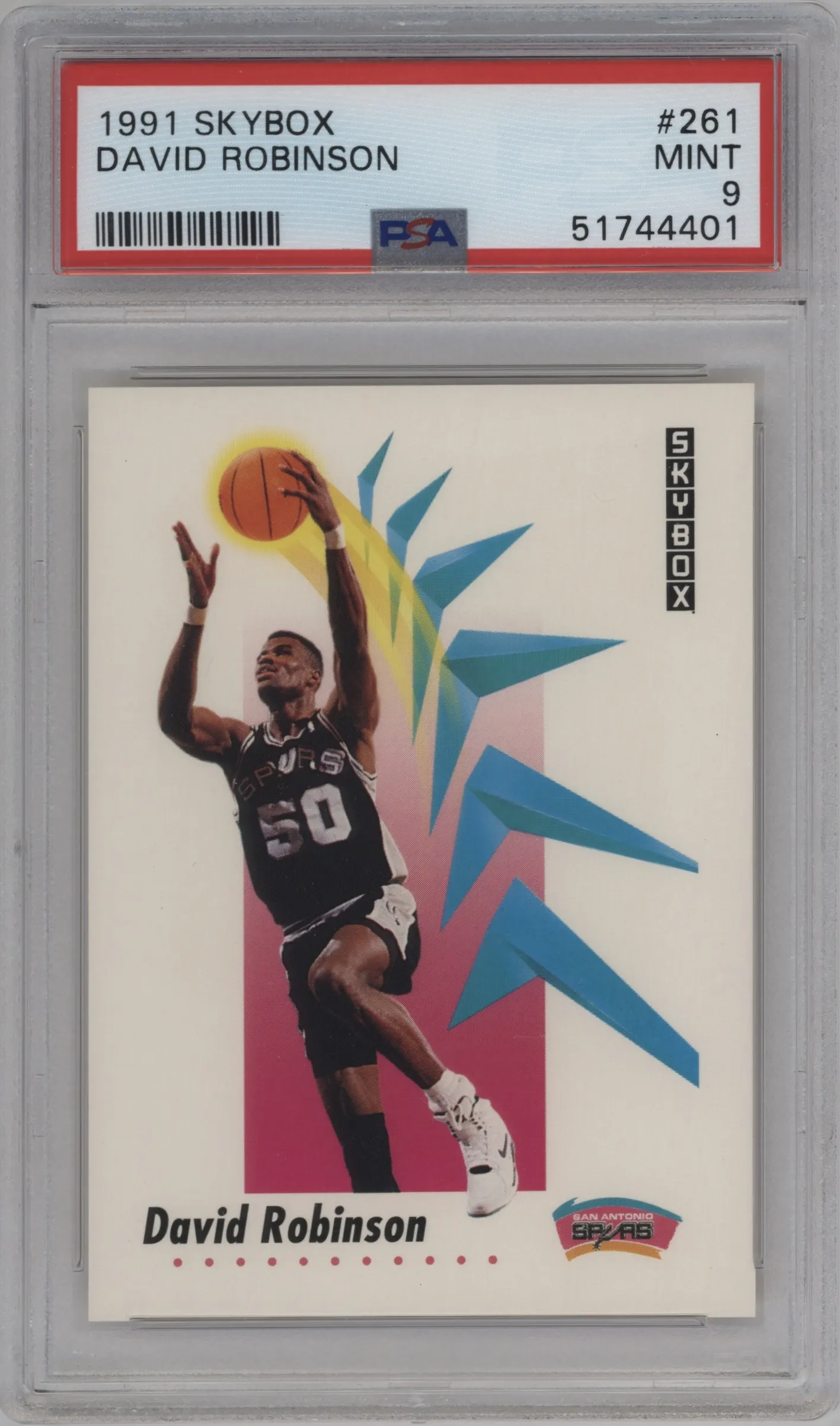 1991 Skybox David Robinson #261 PSA 9