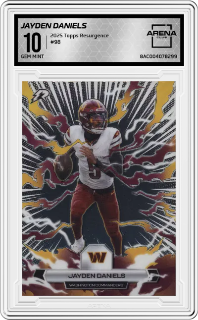 2025 Topps Resurgence Jayden Daniels #98 ARENA CLUB 10