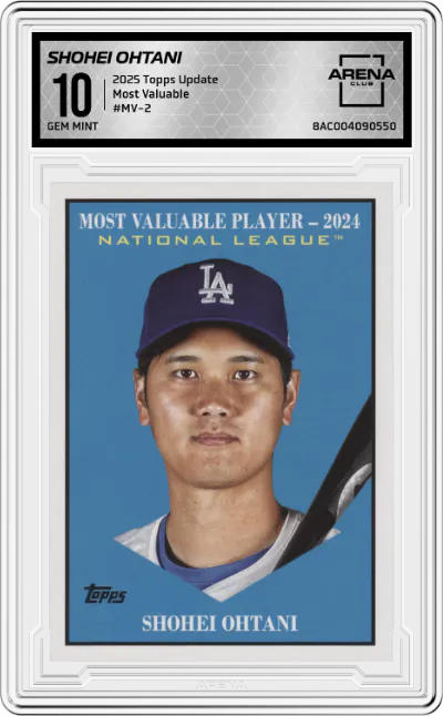 2025 Topps Update Most Valuable Shohei Ohtani #MV-2 ARENA CLUB 10