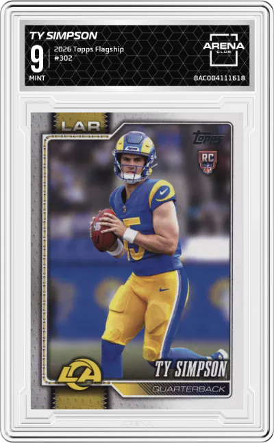 2026 Topps Flagship Ty Simpson #302 ARENA CLUB 9