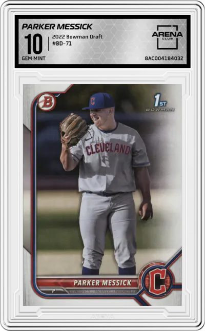 2022 Bowman Draft Parker Messick #BD-71 ARENA CLUB 10