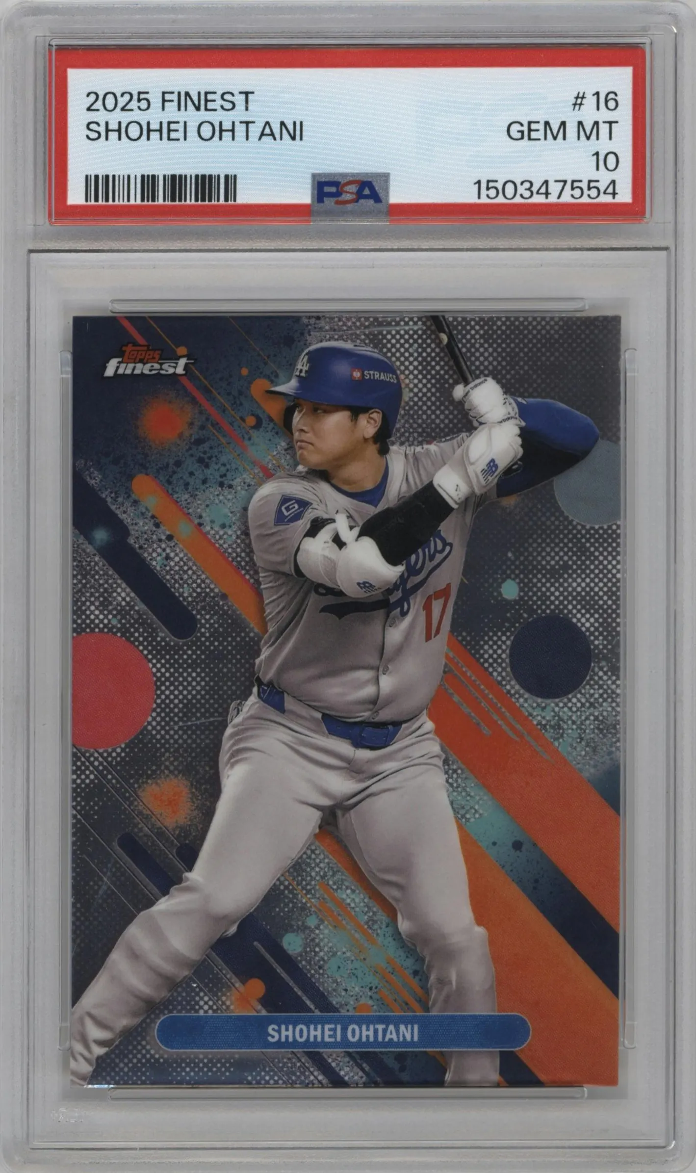 2025 Topps Finest Shohei Ohtani #16 PSA 10