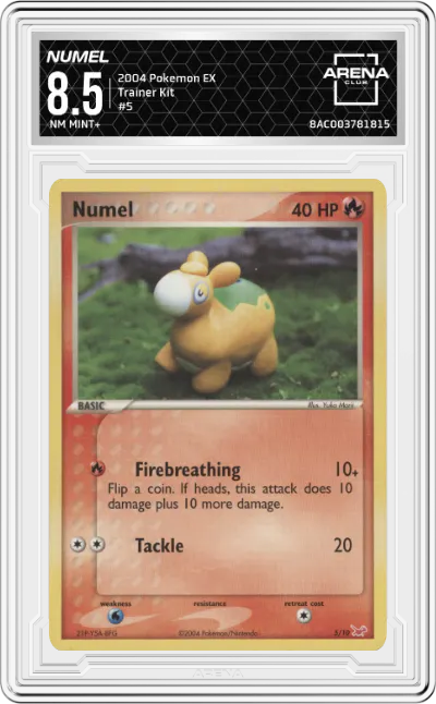 2004 Pokemon EX Trainer Kit Numel ARENA CLUB 8.5