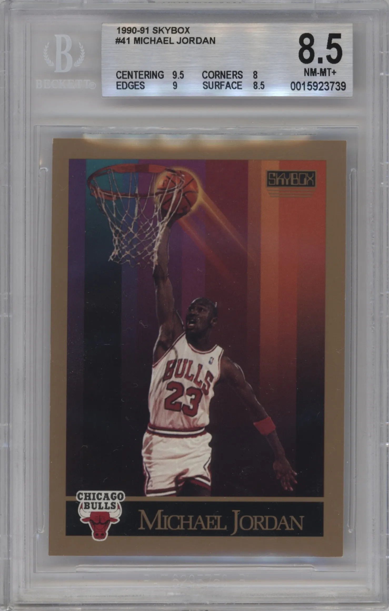1990 SkyBox Michael Jordan #41 BGS 8.5