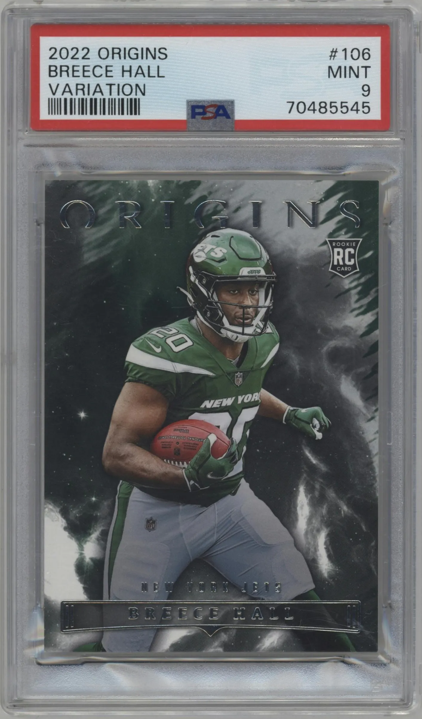 2022 Panini Origins Breece Hall #106 PSA 9