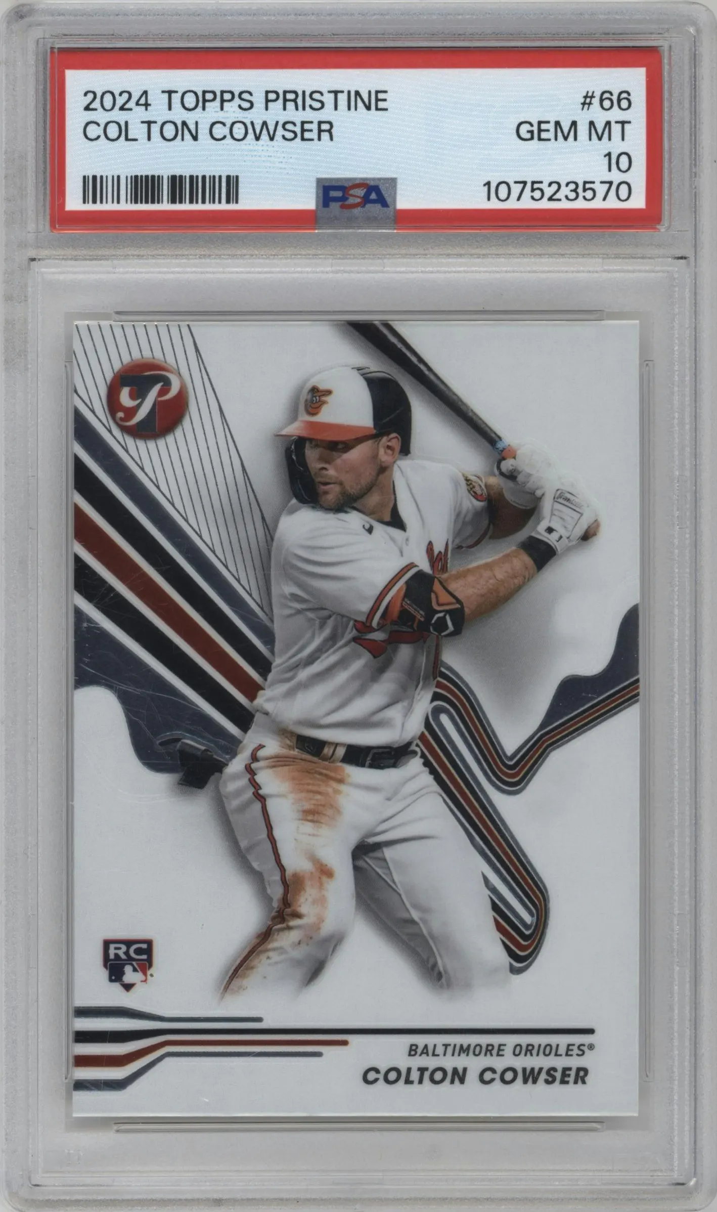 2024 Topps Pristine Colton Cowser #66 PSA 10