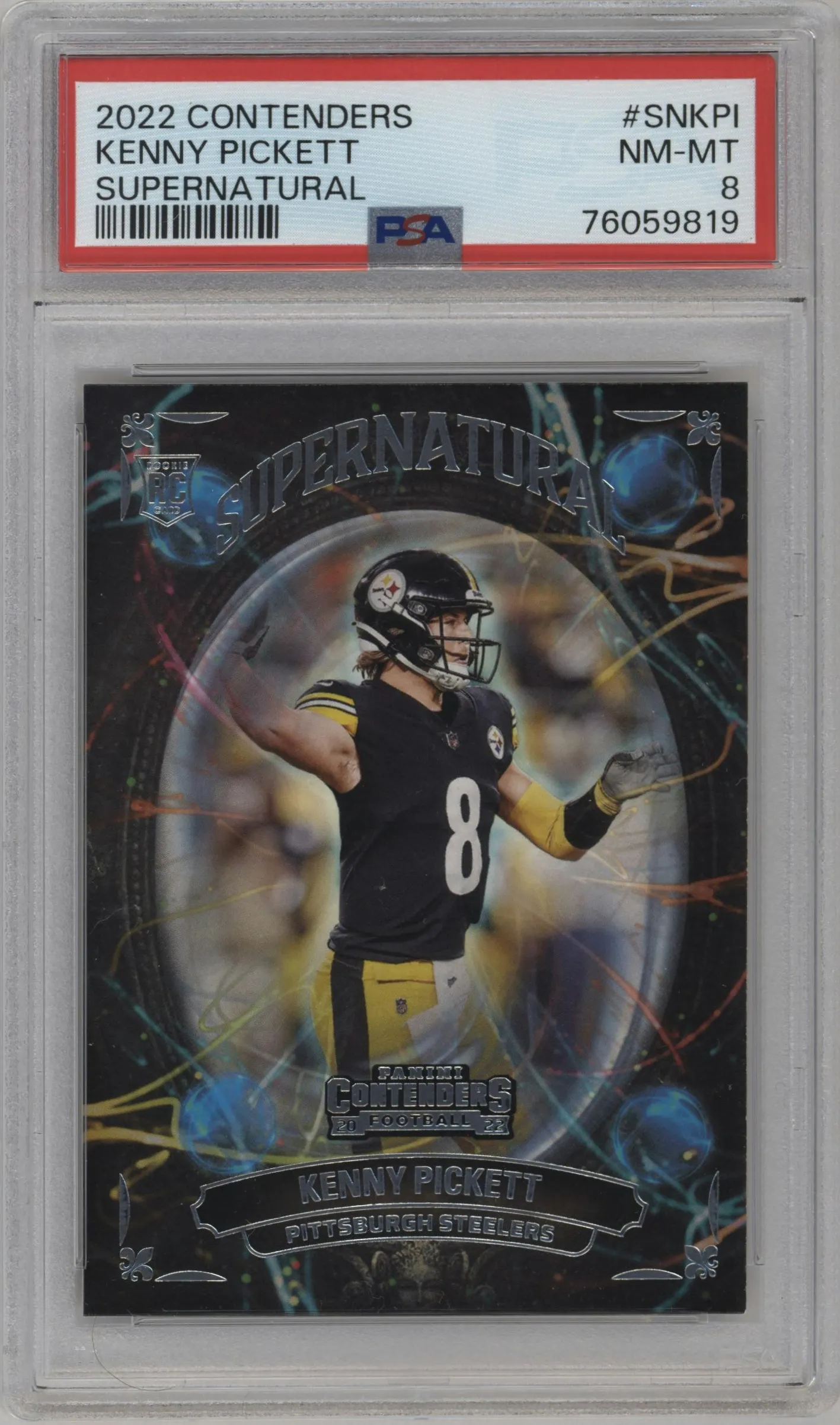2022 Panini Contenders Supernatural Kenny Pickett PSA 8