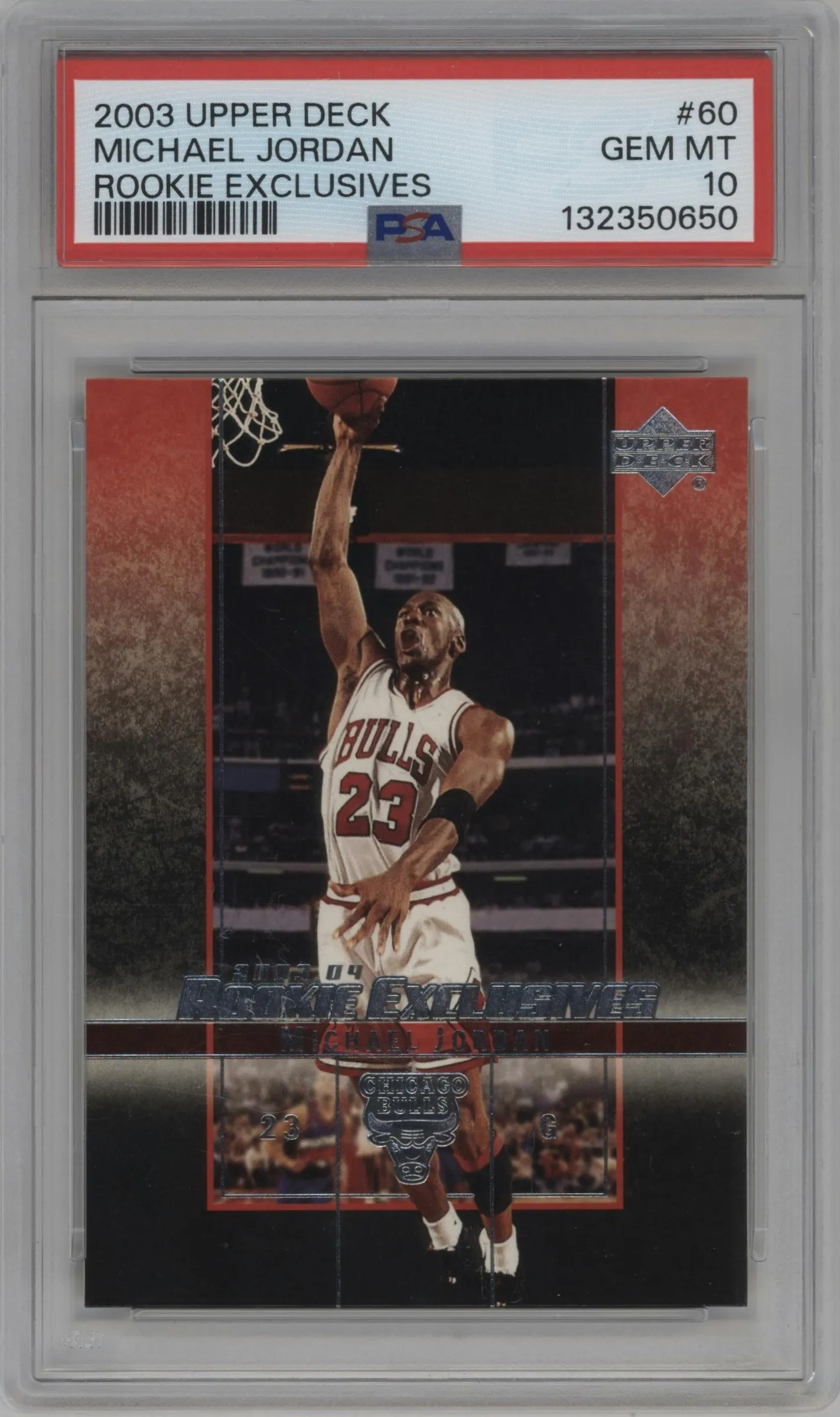2003 Upper Deck Rke. Exclusives Michael Jordan #60 PSA 10