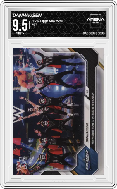 2026 Topps Now WWE Danhausen ARENA CLUB 9.5