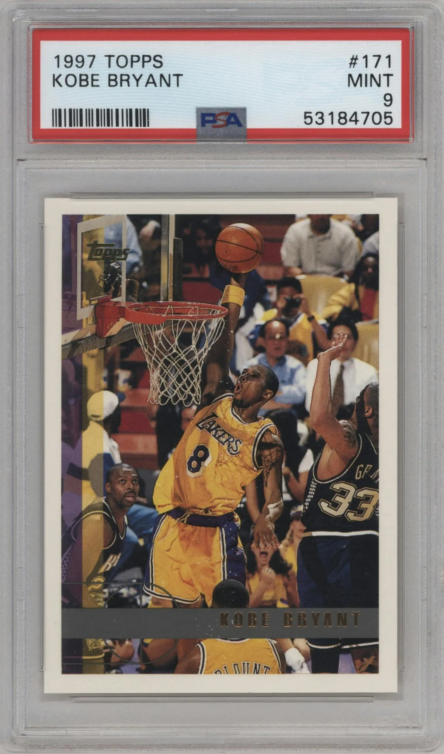 1997 Topps Kobe Bryant #171 PSA 9