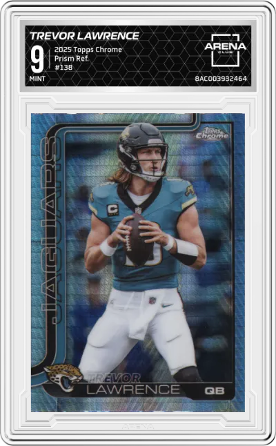 2025 Topps Chrome Trevor Lawrence Prism Refractor #138 ARENA CLUB 9