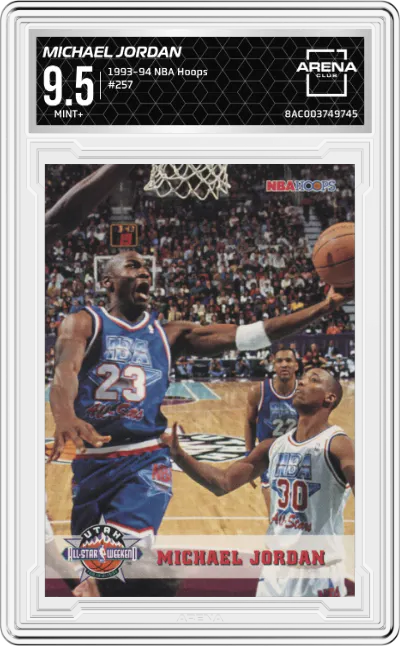 1993 NBA Hoops Michael Jordan ARENA CLUB 9.5