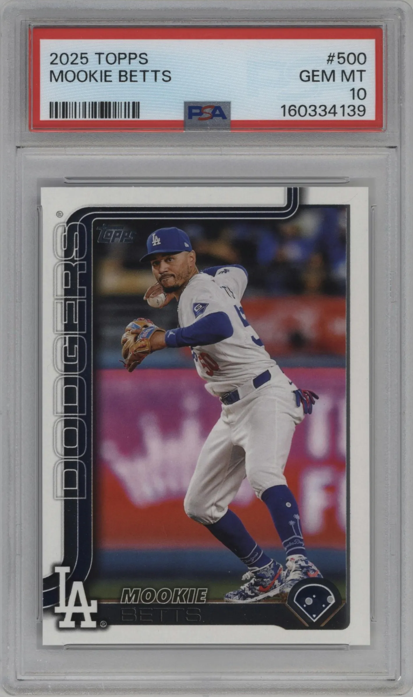 2025 Topps Mookie Betts #500 PSA 10
