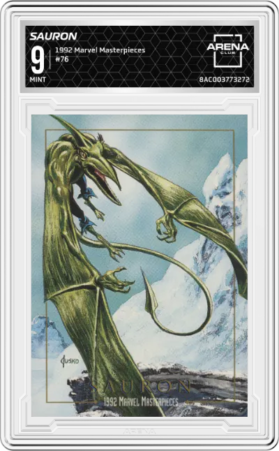 1992 SkyBox Marvel Masterpieces Sauron ARENA CLUB 9