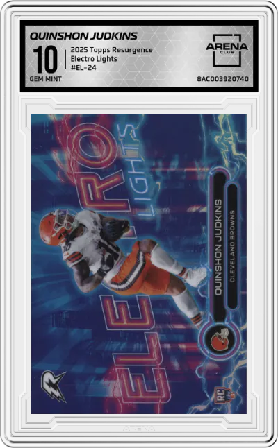 2025 Topps Resurgence Electro Lights Quinshon Judkins #EL-24 ARENA CLUB 10