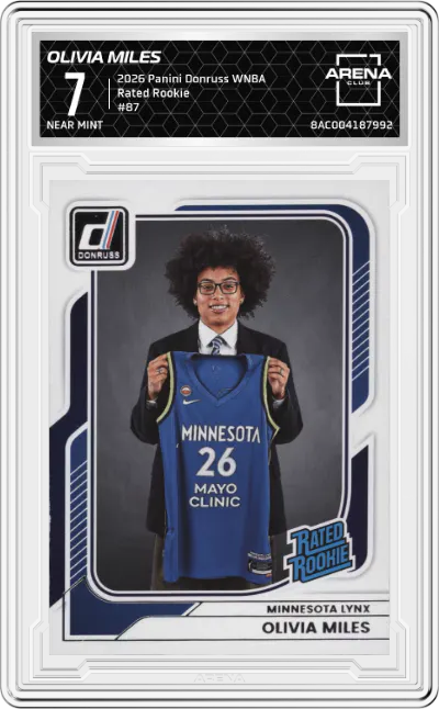 2026 Panini Donruss WNBA Rated Rookie Olivia Miles #87 ARENA CLUB 7