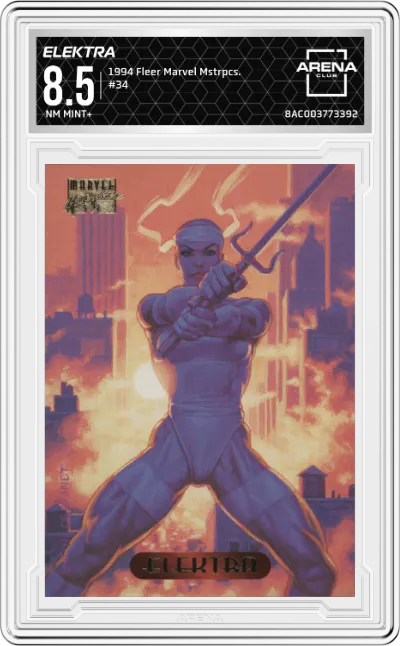 1994 Fleer Marvel Masterpieces Elektra ARENA CLUB 8.5