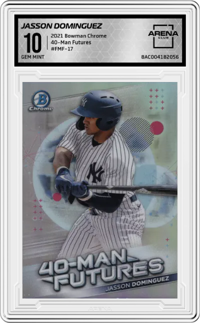 2021 Bowman Chrome 40-Man Futures Jasson Dominguez #FMF-17 ARENA CLUB 10