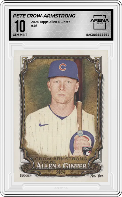 2024 Topps Allen & Ginter Pete Crow-Armstrong #46 ARENA CLUB 10