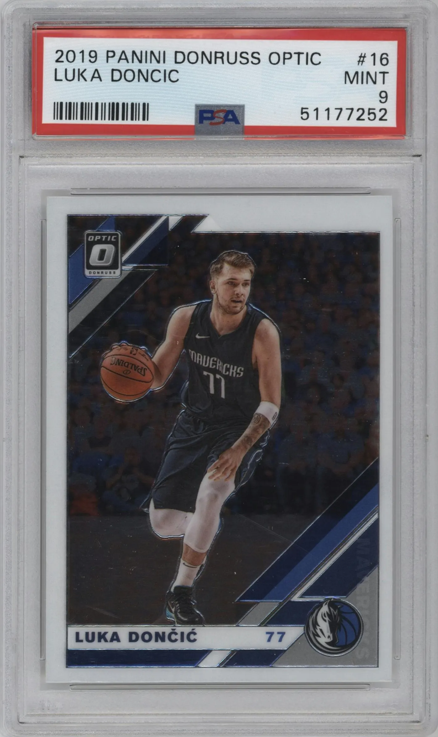 2019 Panini Donruss Optic Luka Doncic #16 PSA 9