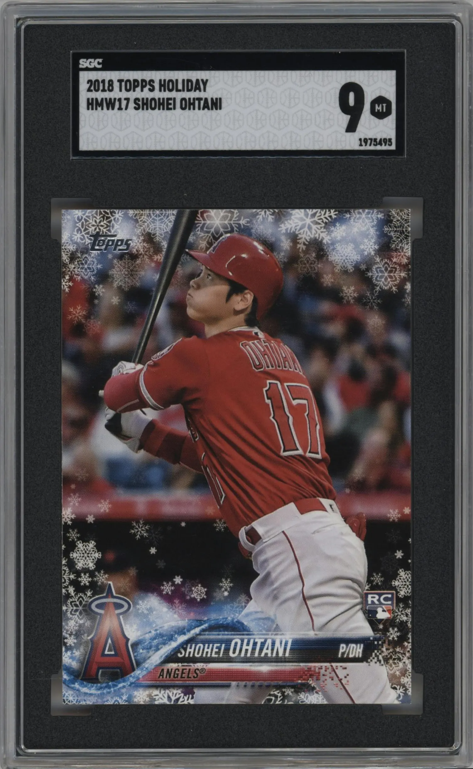 2018 Topps Holiday Shohei Ohtani #HMW17 SGC 9