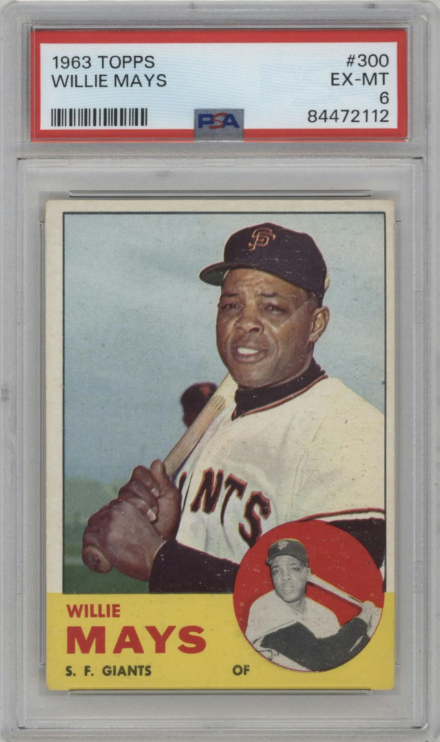 1963 Topps Willie Mays #300 PSA 6