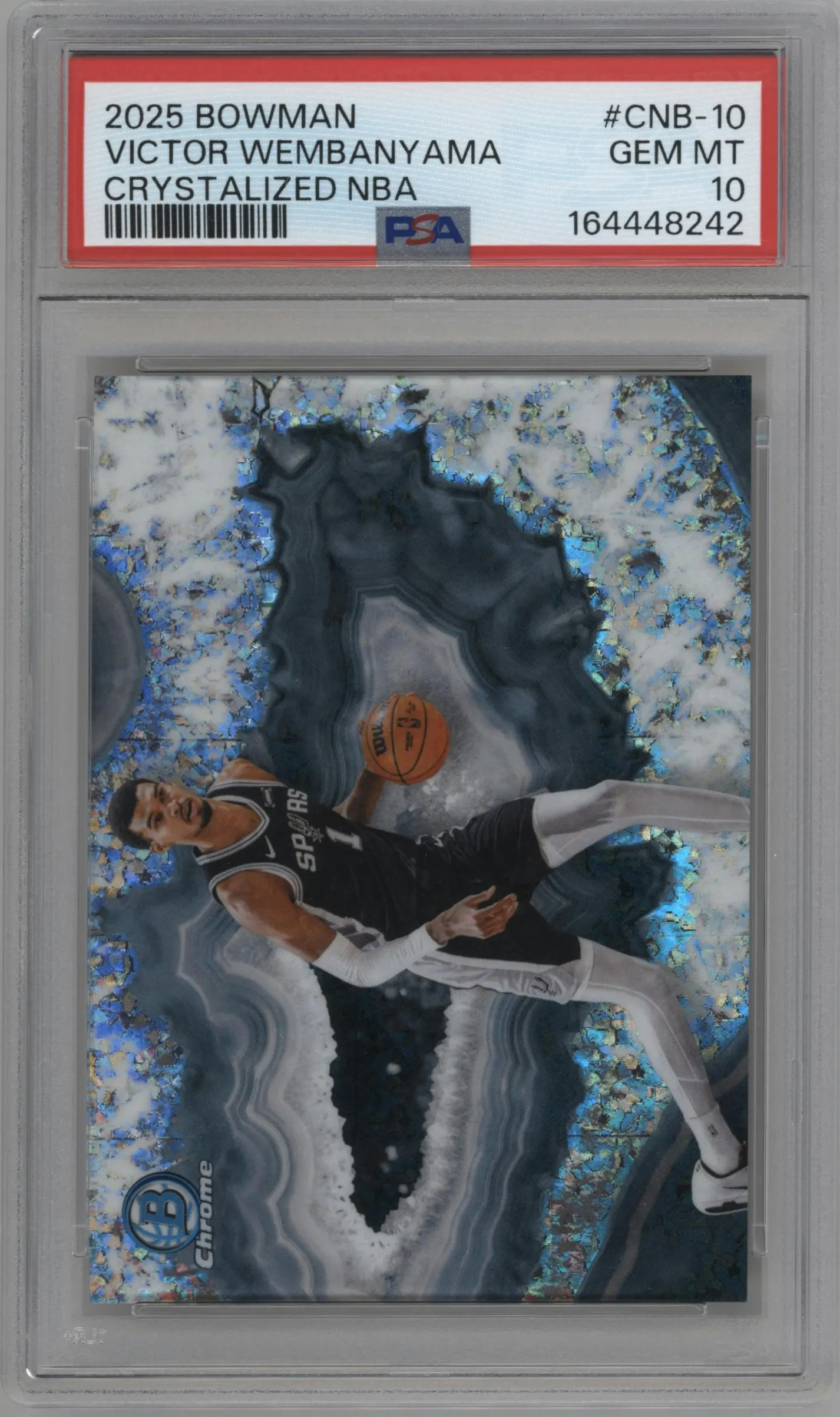 2025 Bowman Crystallized NBA Victor Wembanyama #CNB-10 PSA 10
