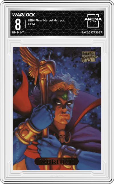 1994 Fleer Marvel Masterpieces Warlock ARENA CLUB 8
