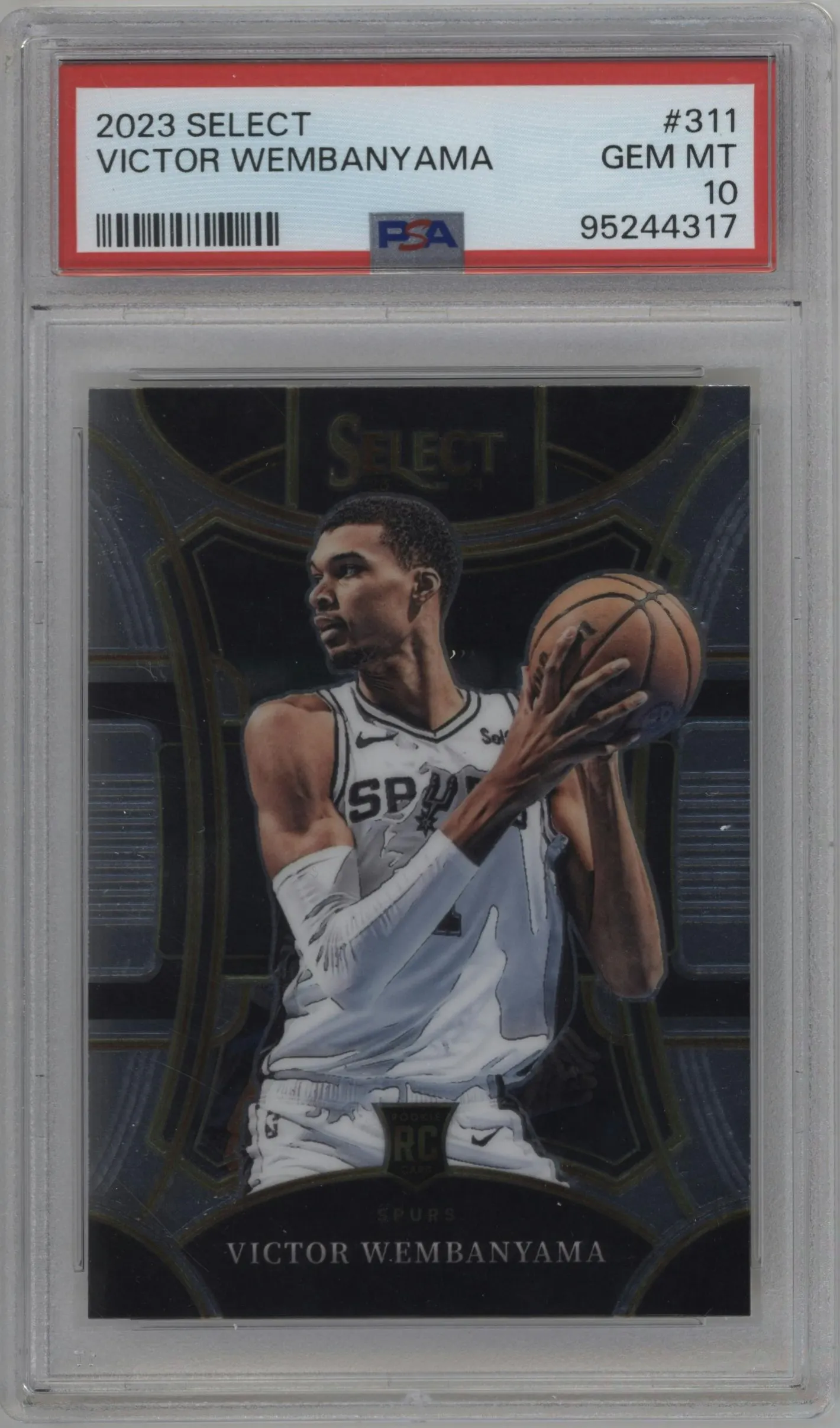 2023 Panini Select Mezzanine Victor Wembanyama #311 PSA 10