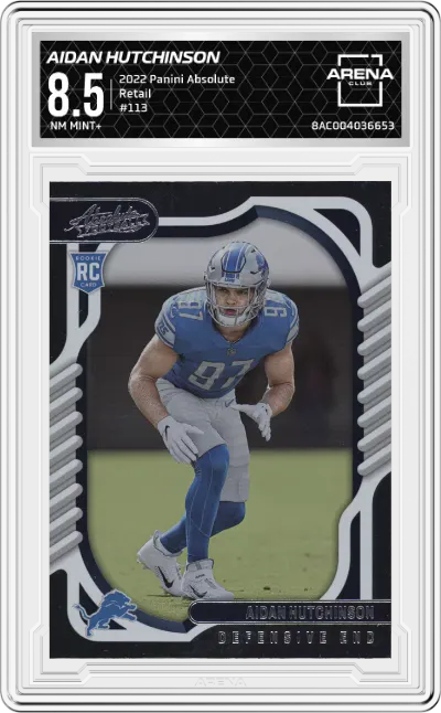 2022 Panini Absolute Aidan Hutchinson Retail #113 ARENA CLUB 8.5