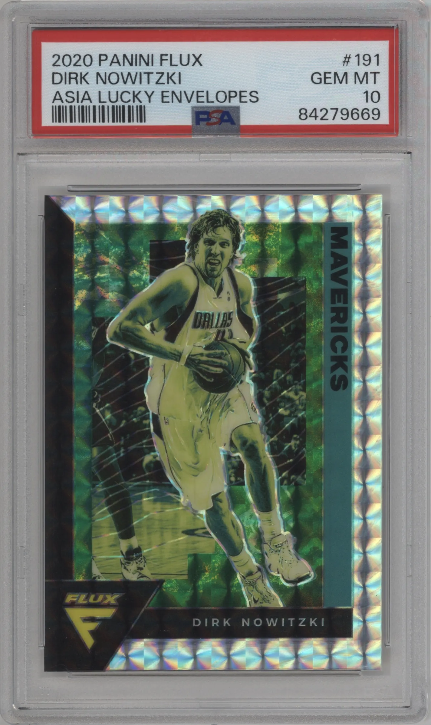 2020 Panini Flux Dirk Nowitzki Asia Lucky Envelope PSA 10