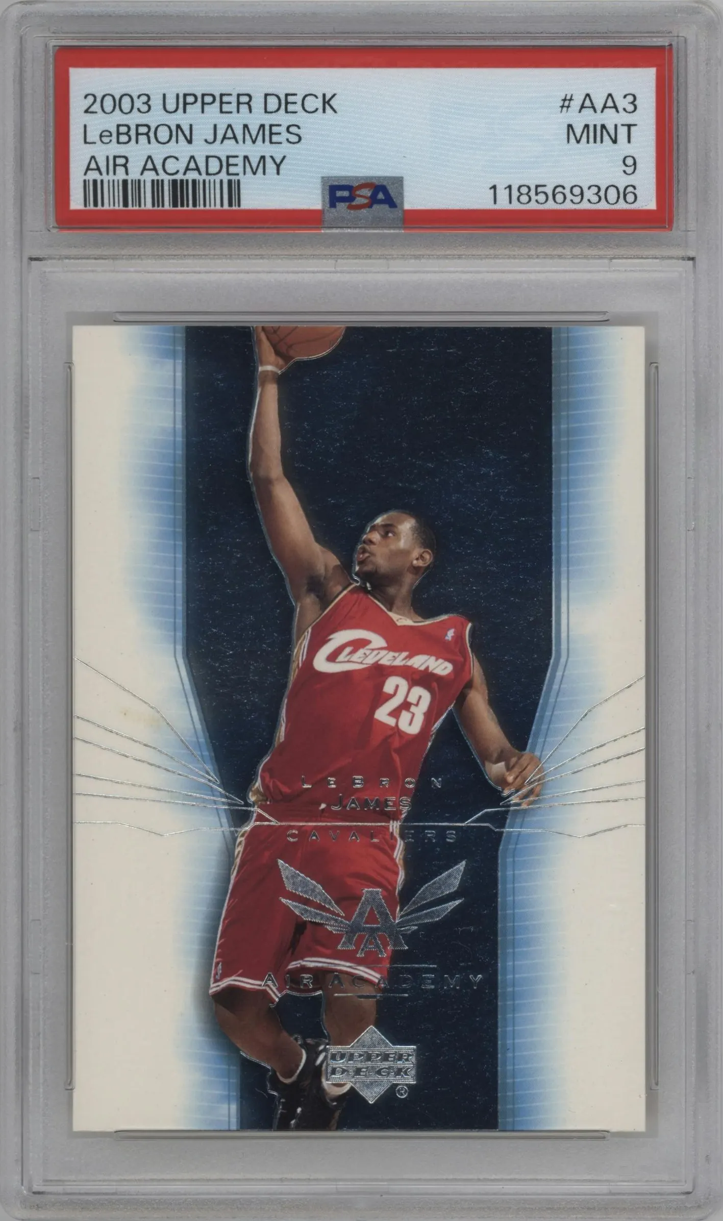 2003 Upper Deck Air Academy LeBron James #AA3 PSA 9