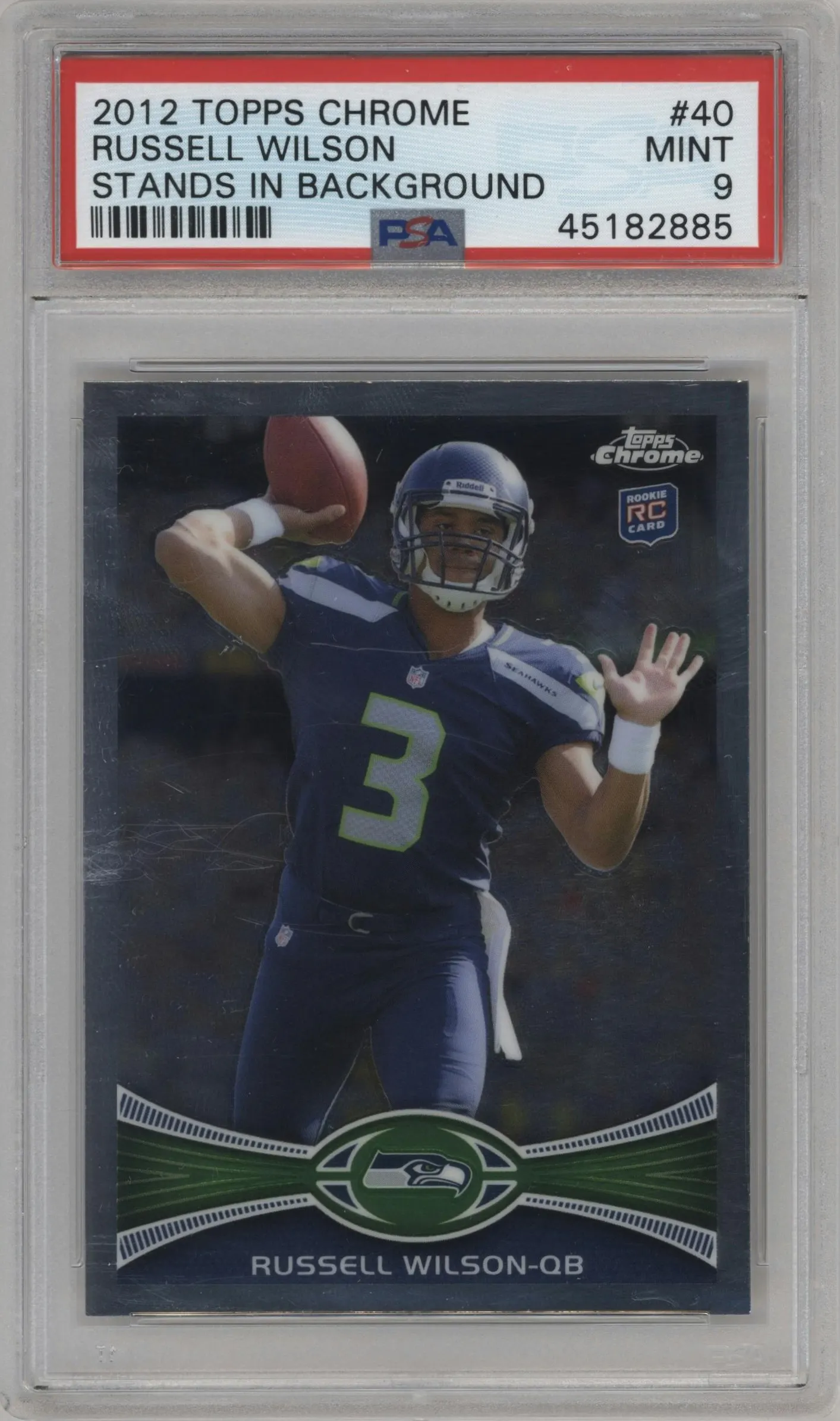 2012 Topps Chrome Russell Wilson #40 PSA 9