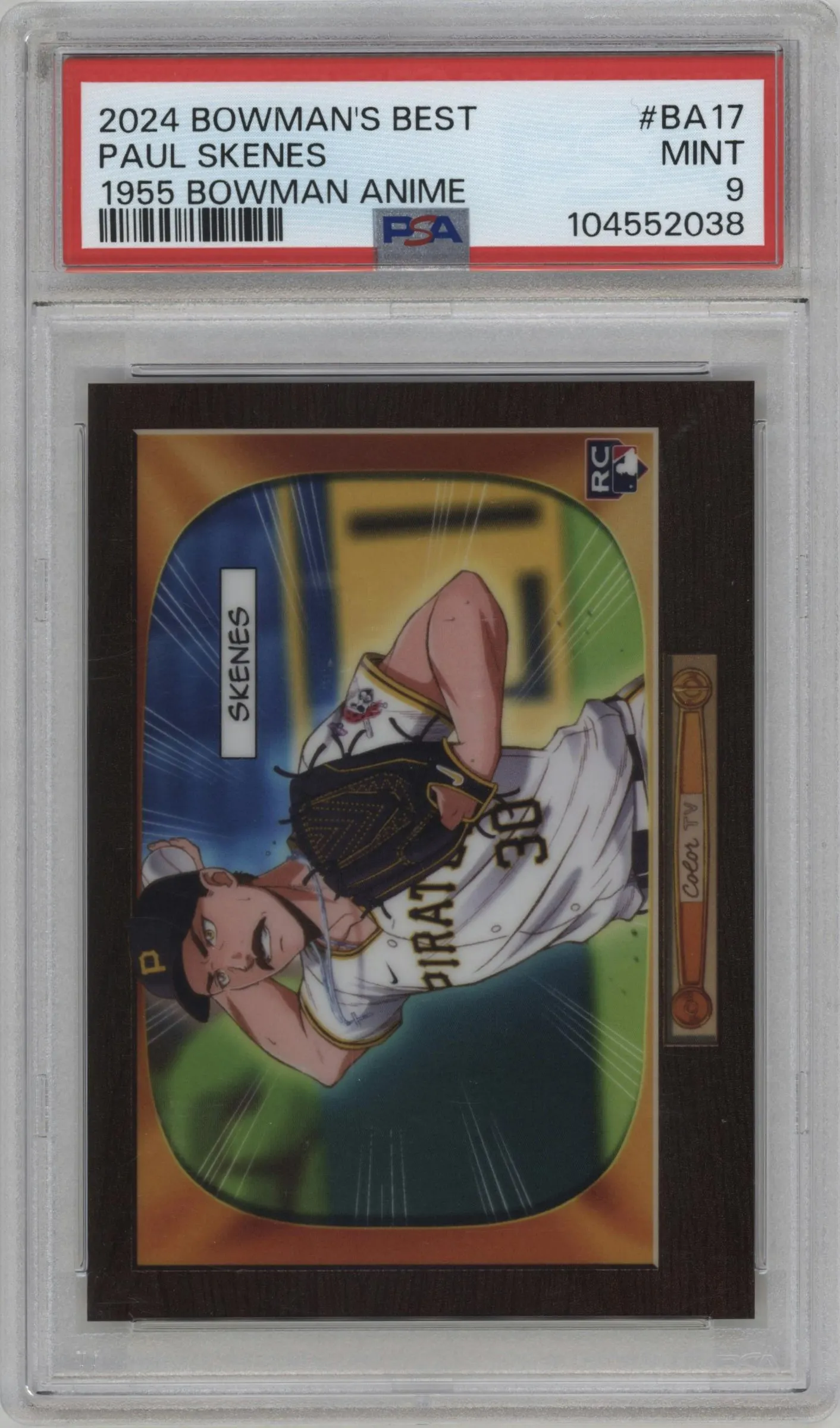 2024 Bowman's Best '55 Anime Paul Skenes #BA-17 PSA 9