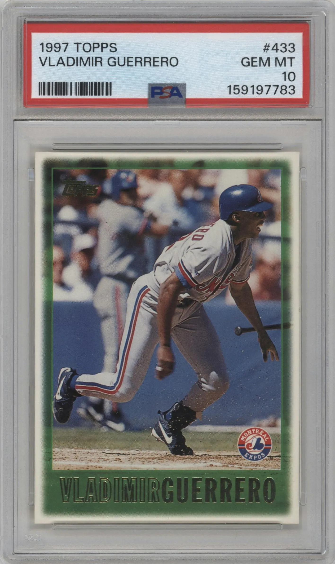 1997 Topps Vladimir Guerrero #433 PSA 10