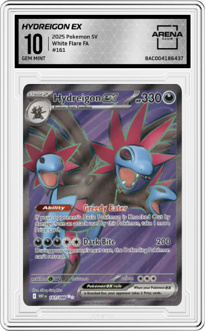 2025 Pokemon SV White Flare Hydreigon ex #161 ARENA CLUB 10