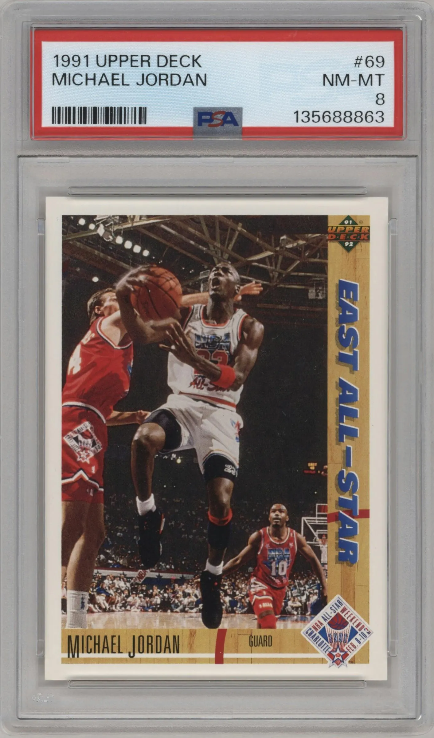 1991 Upper Deck Michael Jordan #69 PSA 8
