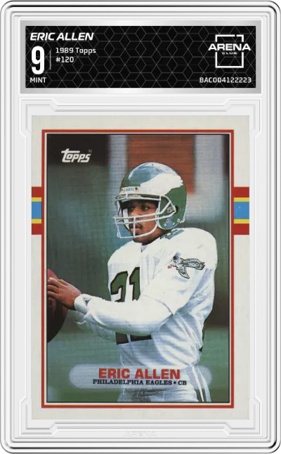 1989 Topps Eric Allen #120 ARENA CLUB 9