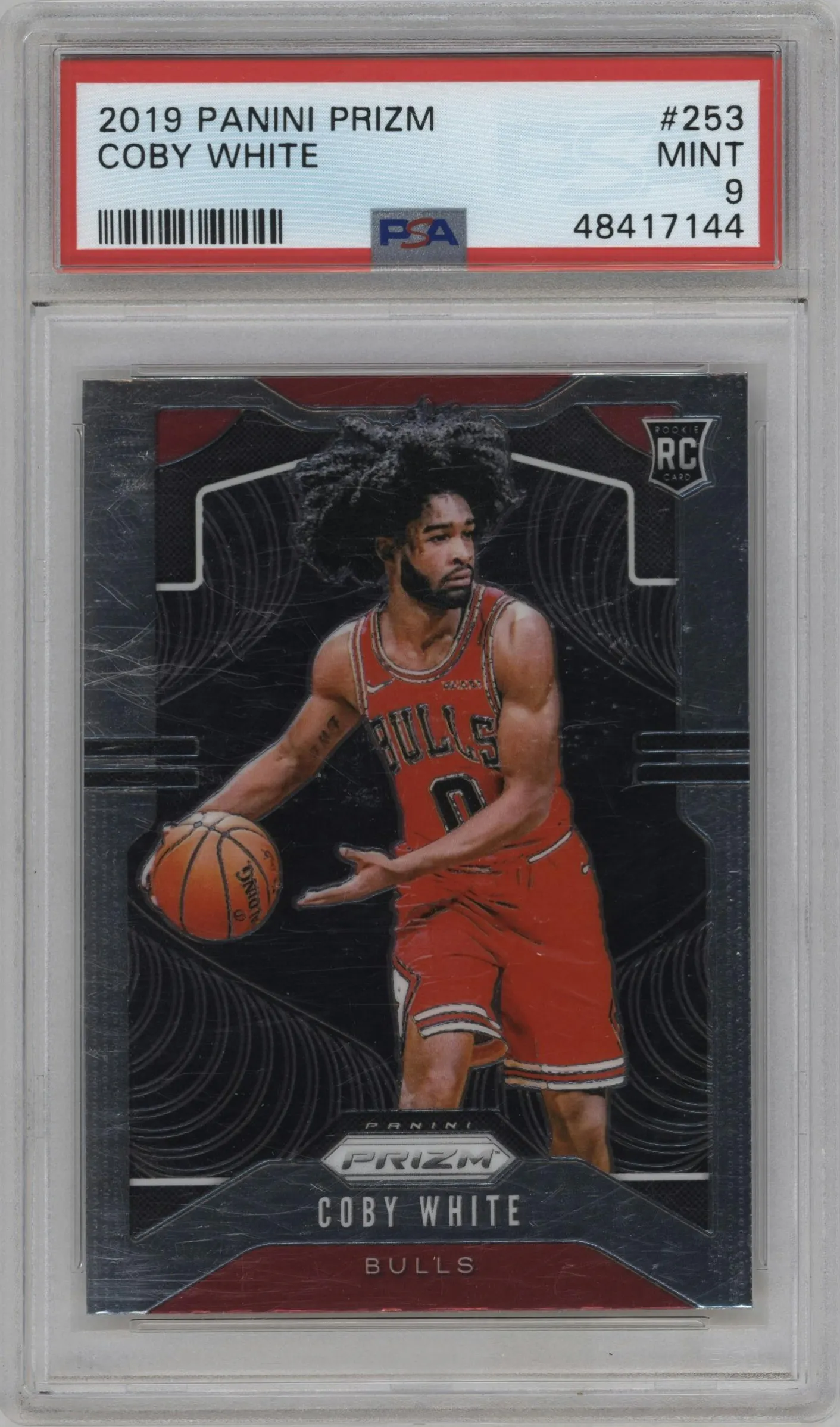 2019 Panini Prizm Coby White #253 PSA 9
