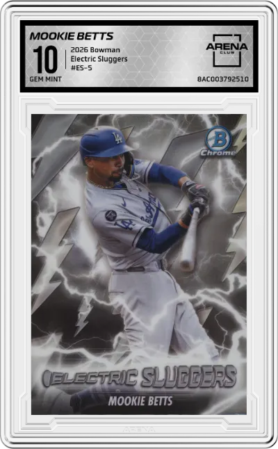2026 Bowman Electric Sluggers Mookie Betts #ES-5 ARENA CLUB 10