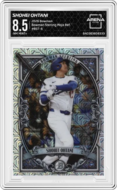 2026 Bowman Sterling Shohei Ohtani Mojo Refractor #BST-6 ARENA CLUB 8.5