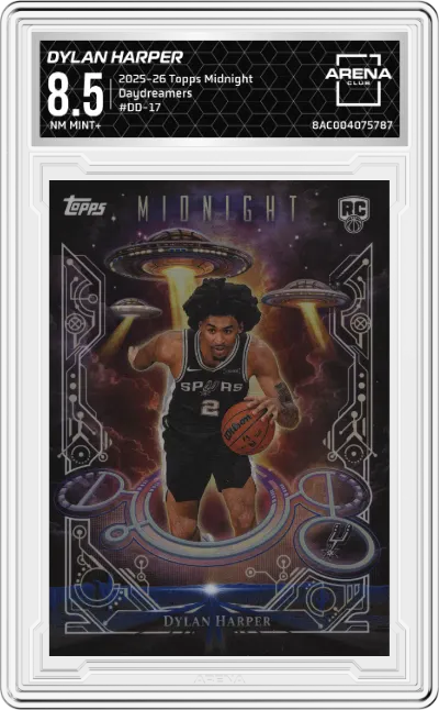 2025 Topps Midnight Daydreamers Dylan Harper #DD-17 ARENA CLUB 8.5