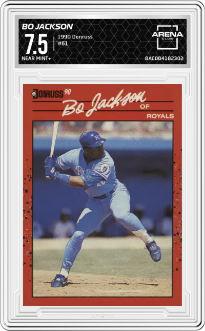 1990 Donruss Bo Jackson #61 ARENA CLUB 7.5