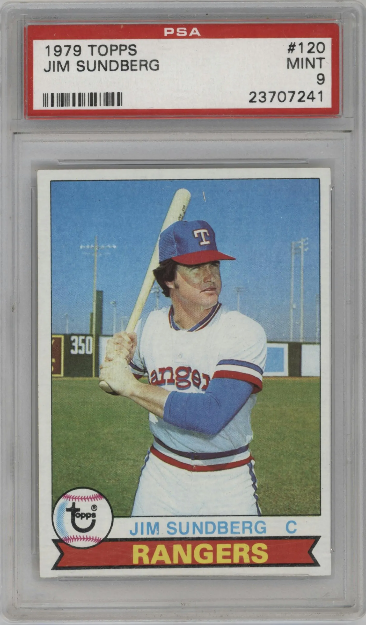 1979 Topps Jim Sundberg #120 PSA 9
