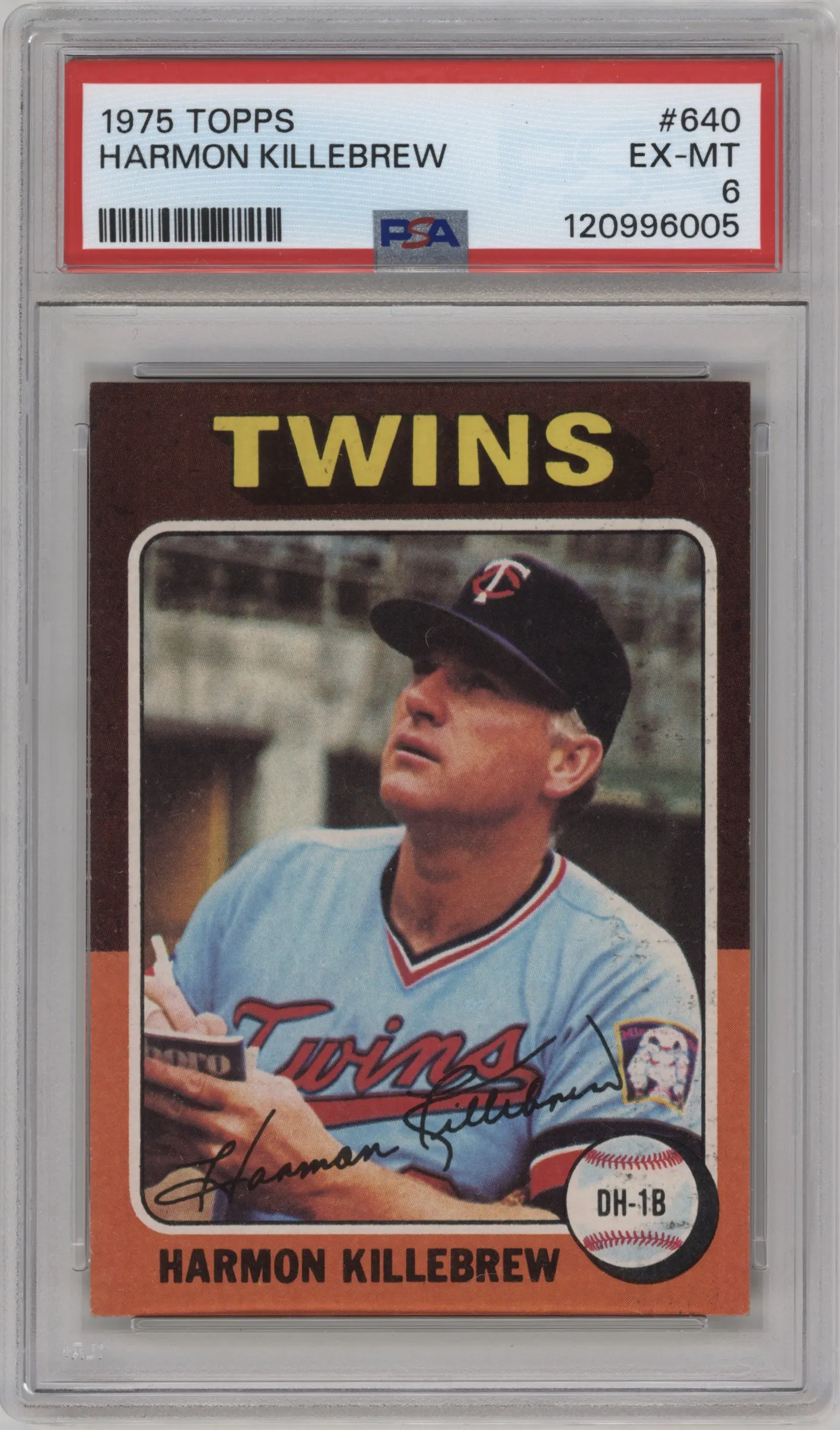 1975 Topps Harmon Killebrew #640 PSA 6