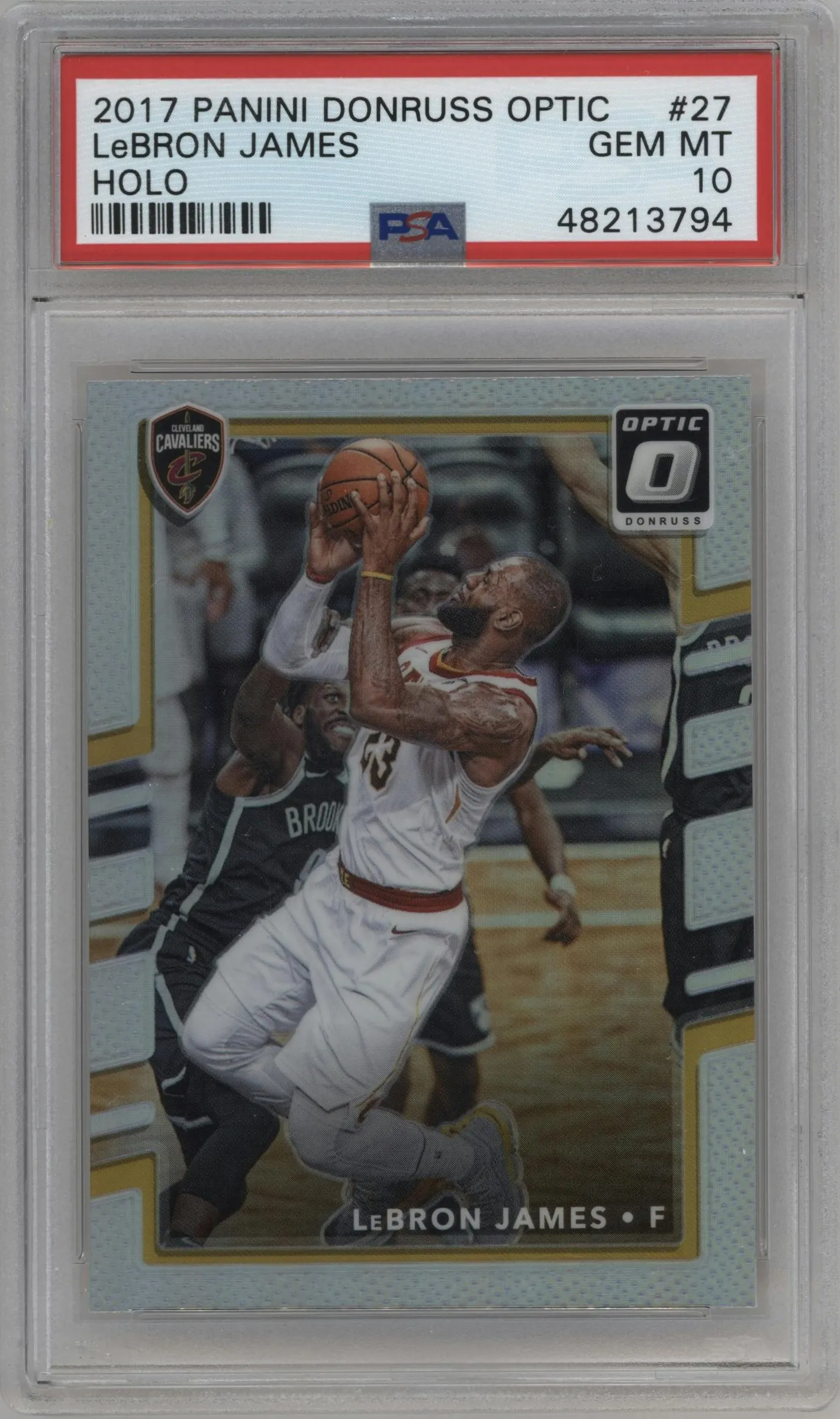2017 Panini Donruss Optic LeBron James Holo #27 PSA 10