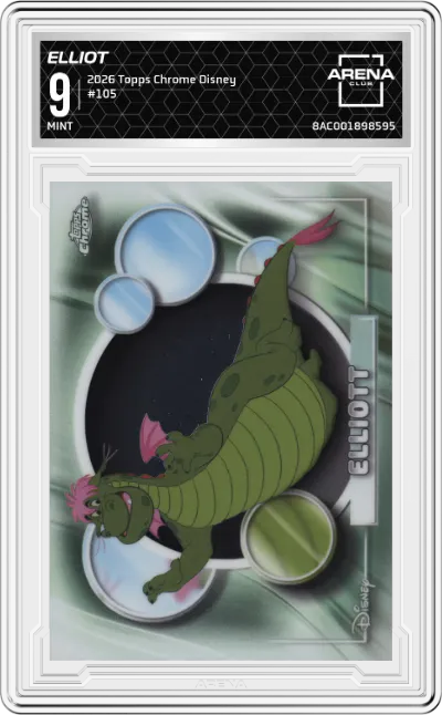 2026 Topps Chrome Disney Elliot #105 ARENA CLUB 9