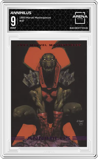 1993 SkyBox Marvel Masterpieces Annihilus ARENA CLUB 9