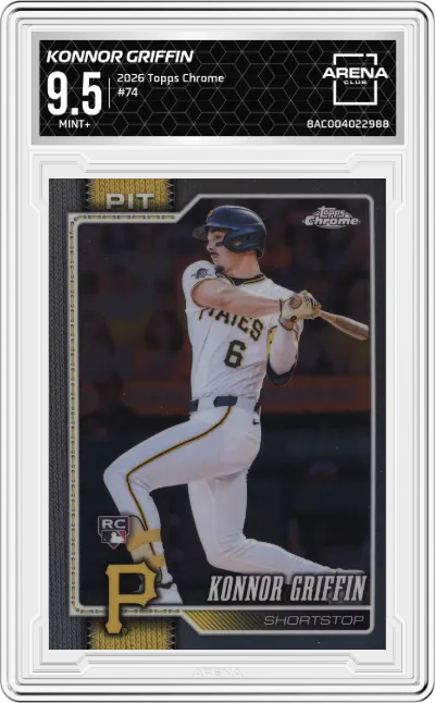 2026 Topps Chrome Konnor Griffin #74 ARENA CLUB 9.5