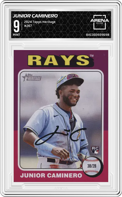 2024 Topps Heritage Junior Caminero #267 ARENA CLUB 9